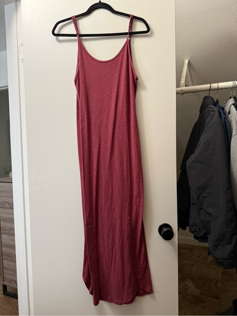 SHEIN Dusty Rose Sleeveless Maxi Slip Dress